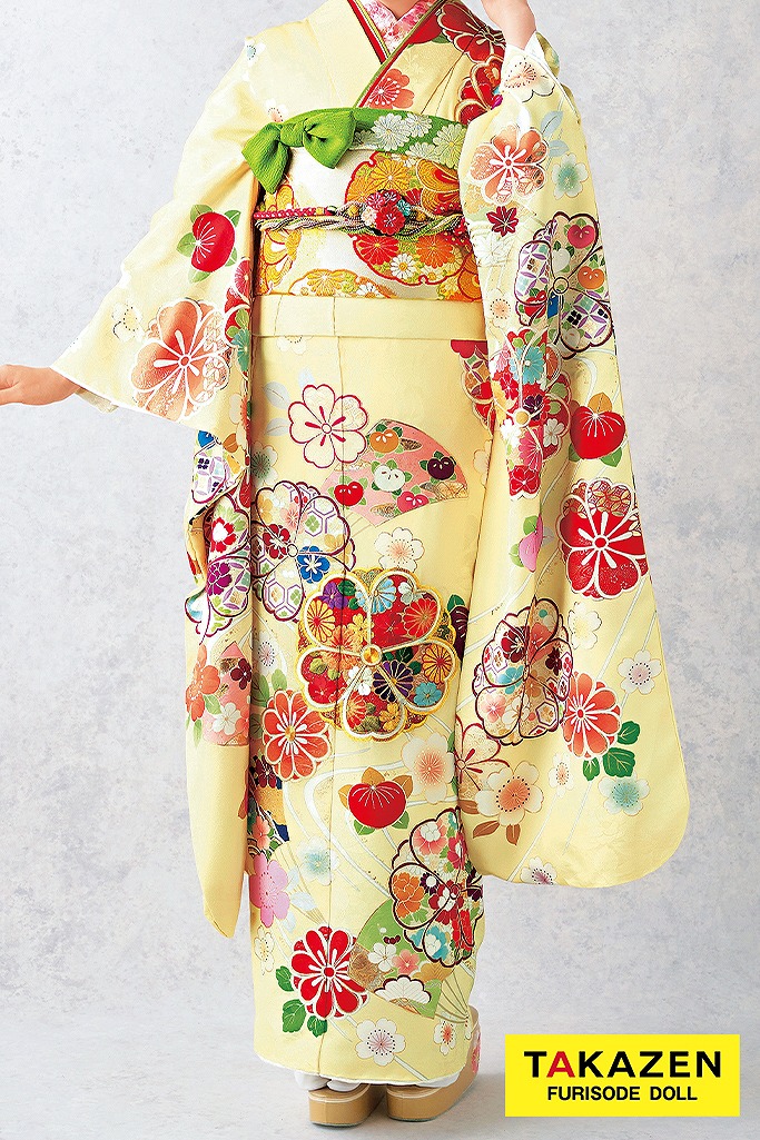 正統派古典 黄/クリーム/パステルカラー 桜柄 可愛らしい ふんわり古典