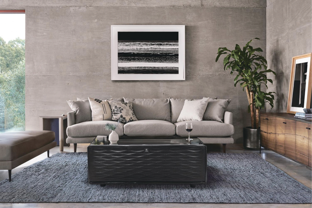 ルーザースマートテーブル「STB90β」【冷蔵庫＆冷凍庫＆スピーカー付き