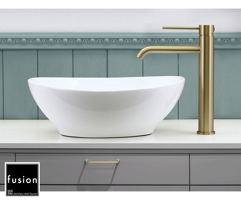 ステンレス・シングルレバー洗面用混合栓（トールタイプ）SSL188