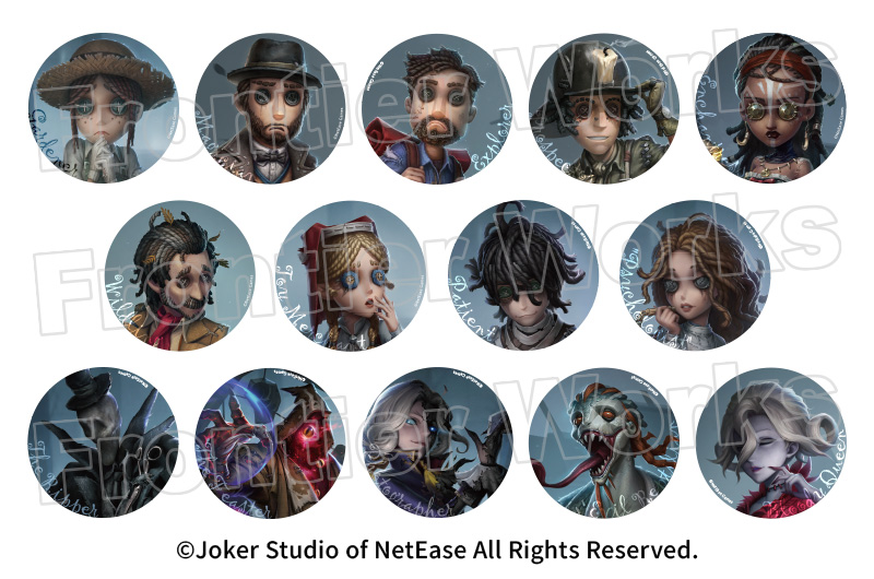 缶バ350個】第五人格 IdentityV ハンター 缶バッジ まとめ売り 缶バ350