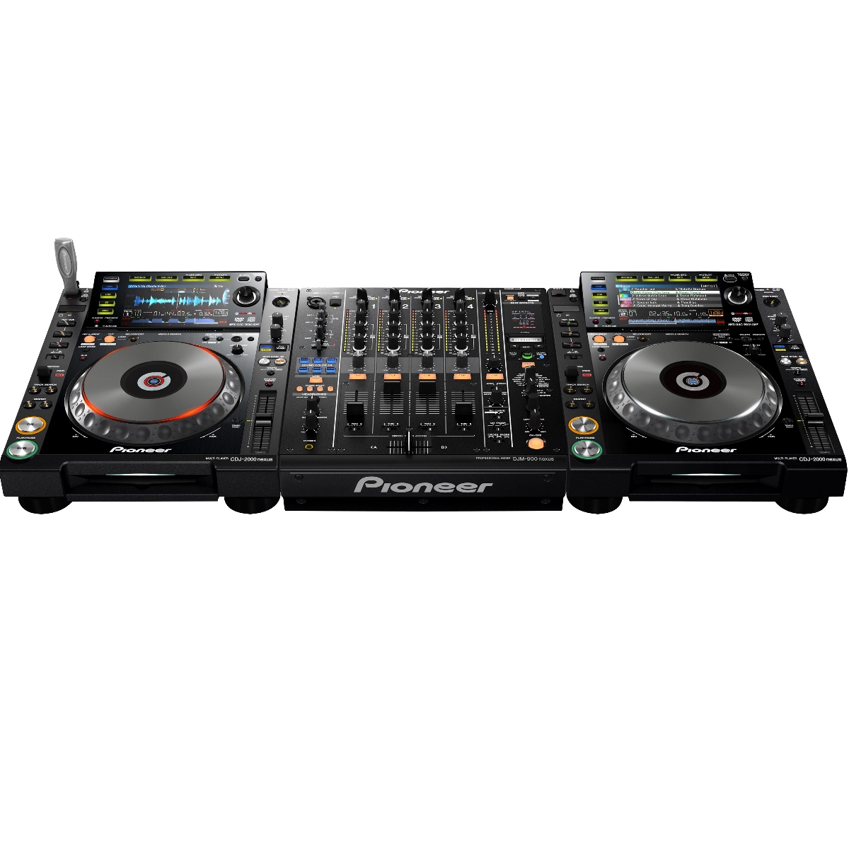 DJ Technik Set mit 2x CDJ 2000 Nexus + 1x DJM 900 Nexus Verleih