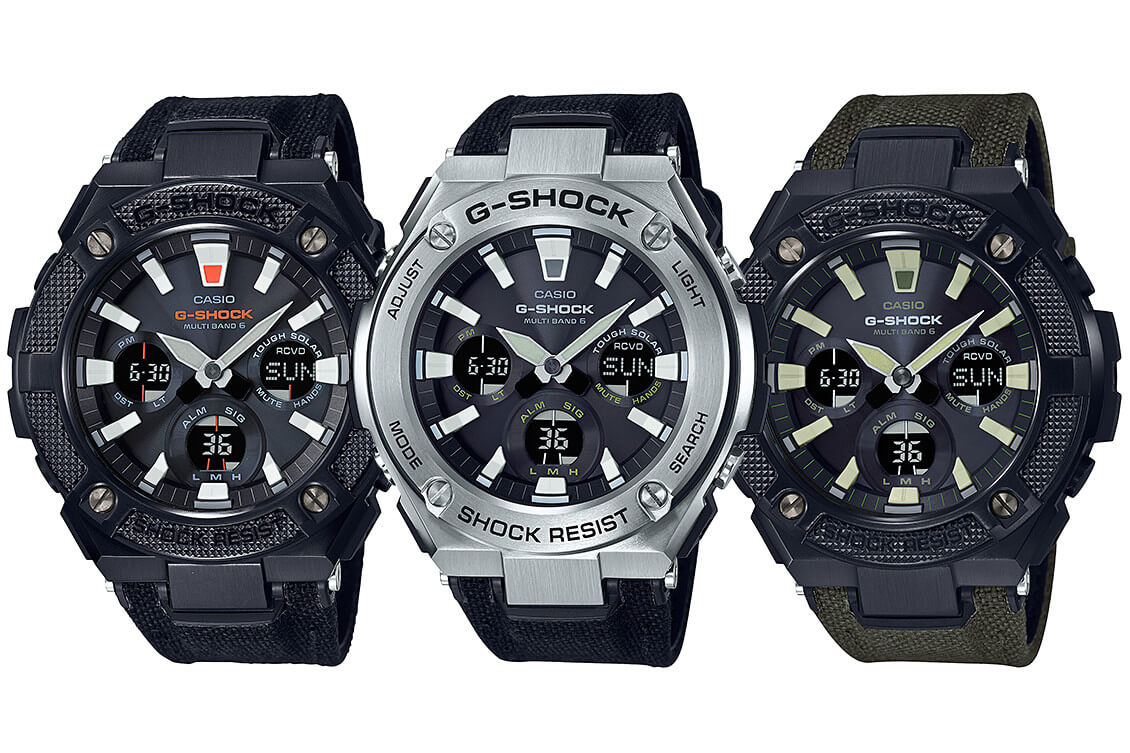 G-Shock G-STEEL GST-W130 with Hybrid Band and Neon Illuminator