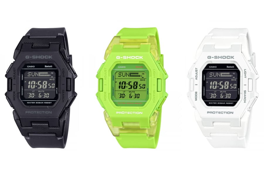 Compact G-Shock GD-B500 with Bluetooth and step tracker is an