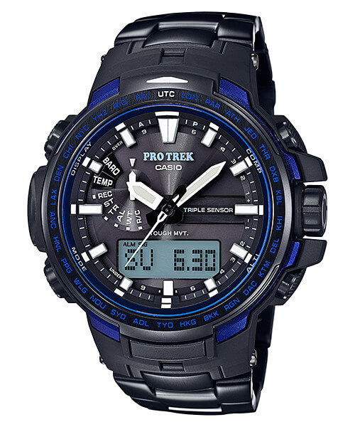 Casio Pro Trek Blue Moment Series with Titanium Band: PRW-3100YT