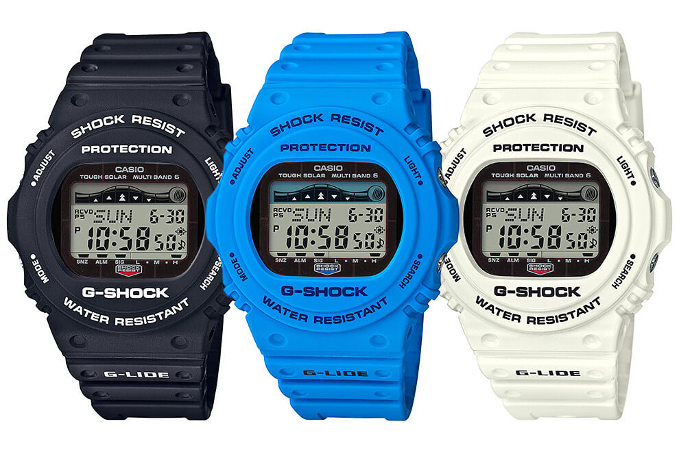 G-Shock G-LIDE GWX-5700 Tough Solar/Multi-Band 6 with Tide - G