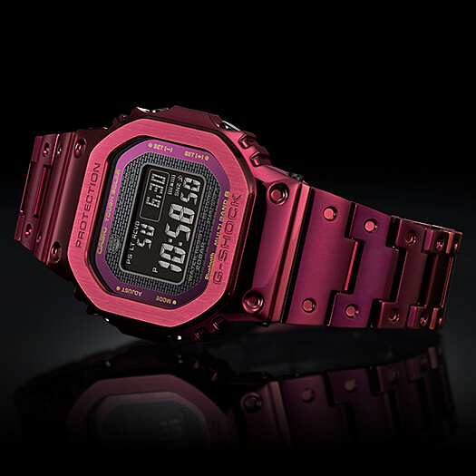 G-Shock GMW-B5000RD-4 Full Metal with Red Ion Plating - G-Central