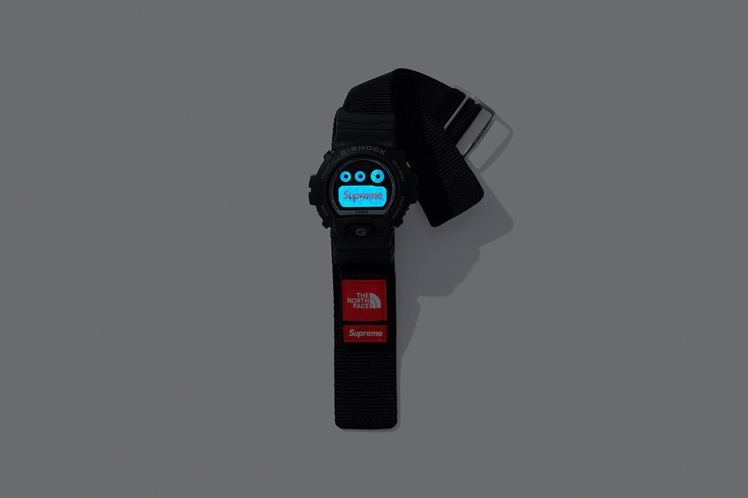 The Supreme x The North Face x G-Shock DW-6900 collaboration is