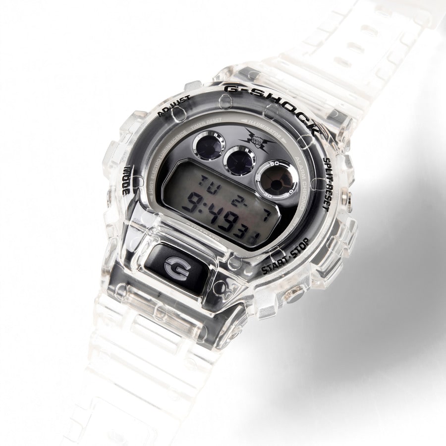 Clear G-Shock DW-6900 The Rampage collaboration for 24karats 15th