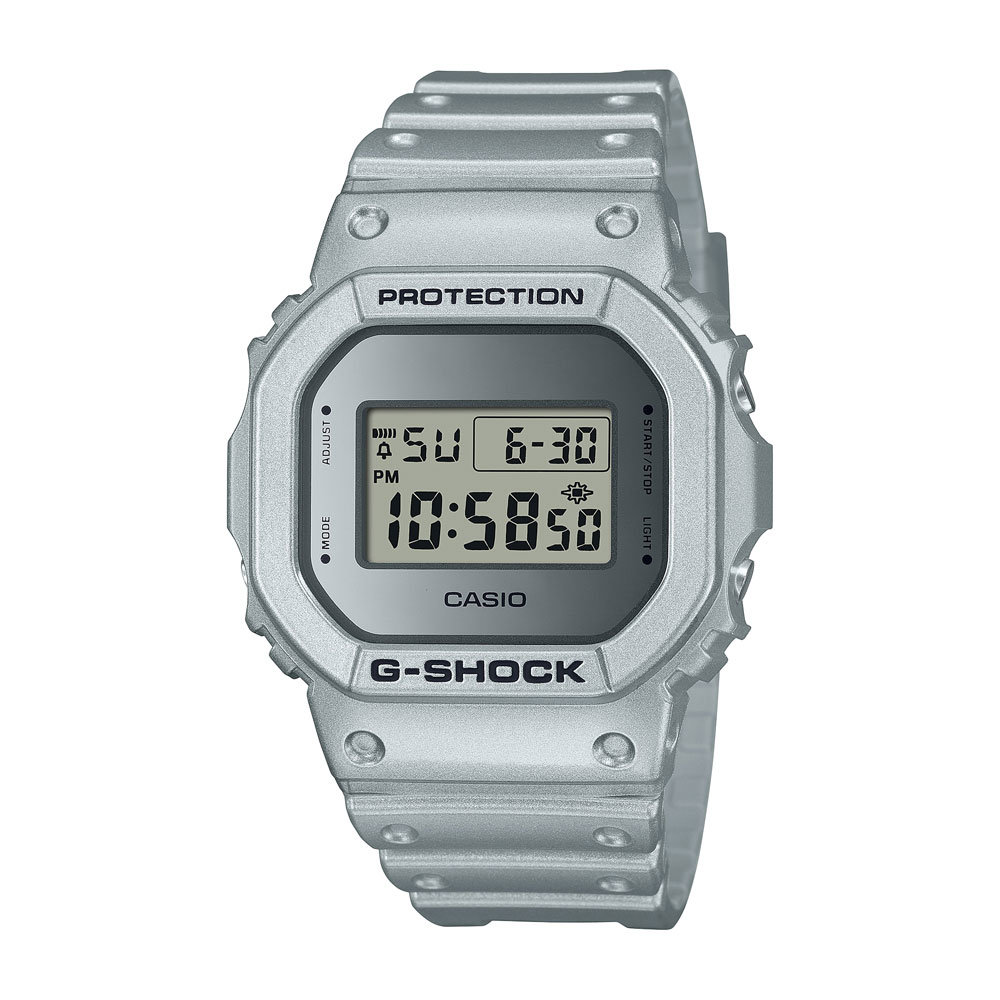 G-Shock 'Forgotten Future' Series in metallic silver includes DW