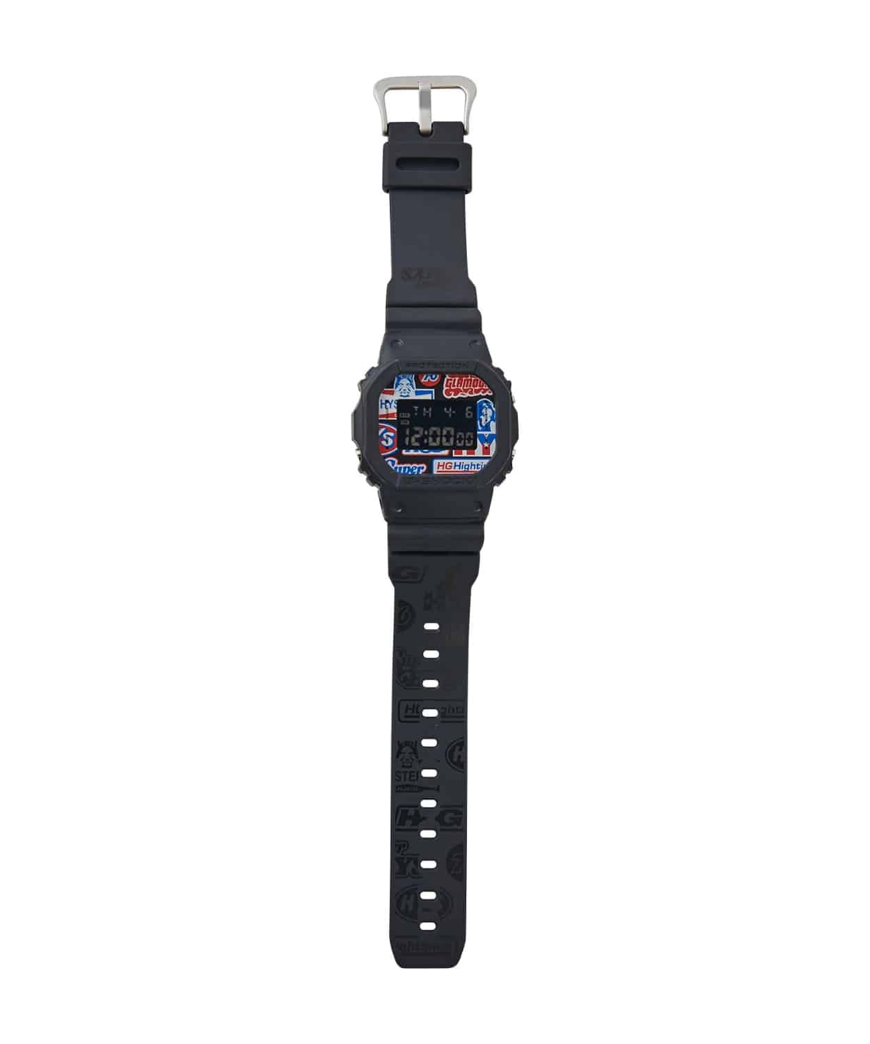 Hysteric Glamour x G-Shock DW-5600 has a garage-inspired sticker