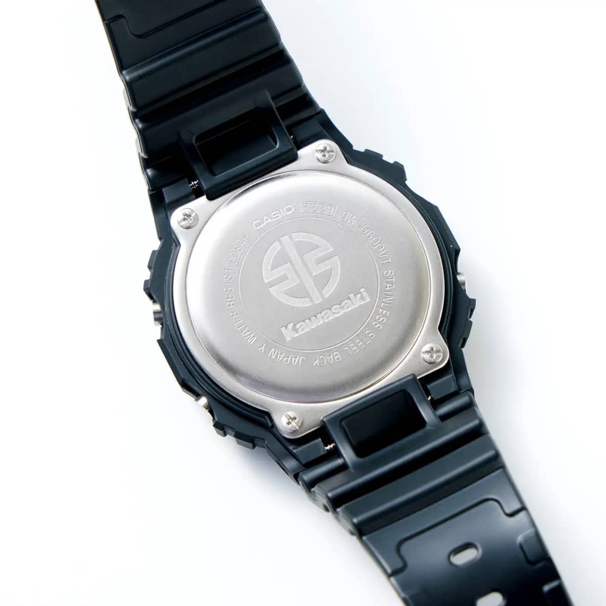 Kawasaki x G-Shock DW-5600' collaboration features the River Mark