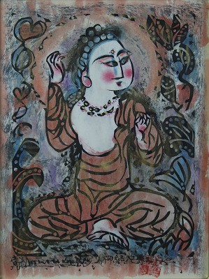 棟方志功｜柳緑花紅の柵(天願施無畏の柵・波乗菩薩の柵)の作品価値