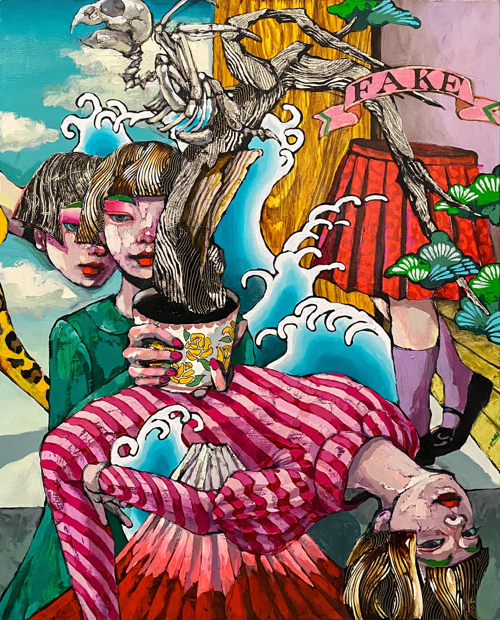 ━ 逆立ちの月がみた夢 ━ 荒木名月 油彩画展 Araki Natsuki Oil