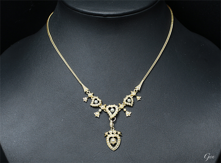 マルチユース シードパール ネックレス アンティークジュエリー