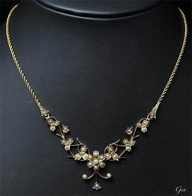 シードパール ネックレス アンティークジュエリー