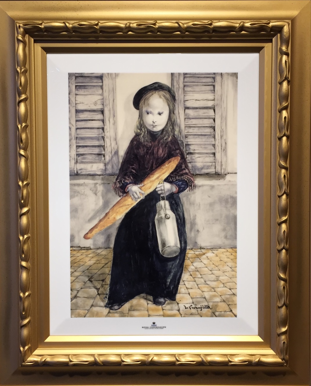 藤田嗣治『朝の買い物』 - ギャラリーシーズ