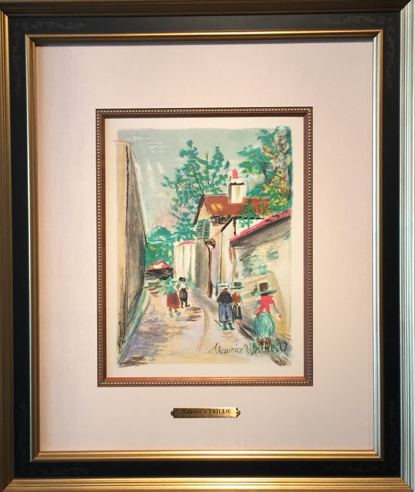 ユトリロ『モンマルトルの散歩道』 - ギャラリーシーズ