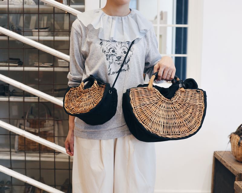 ebagos エバゴス キャンバス・扇トートミニ