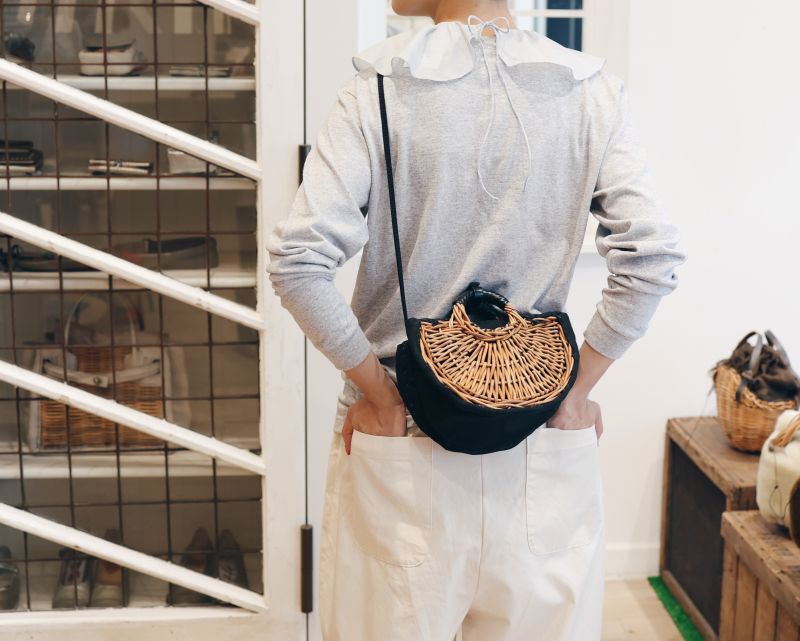 ebagos エバゴス キャンバス・扇トートミニ