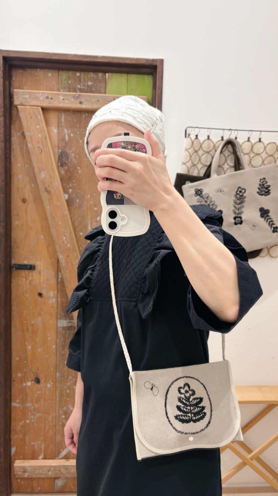 ミナペルホネン ハンドメイド バッグ Swing ポシェット ミナペルホネン