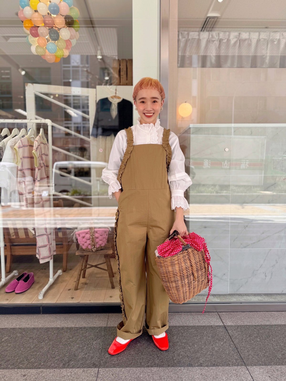 ebagos エバゴス ブライドル トート型かごバッグ