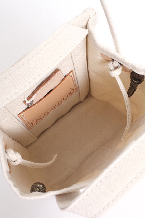 ebagos エバゴス キャンバス・カゴ袋ショルダー