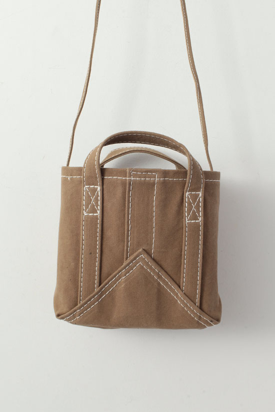 ebagos エバゴス キャンバス・カゴ袋ショルダー