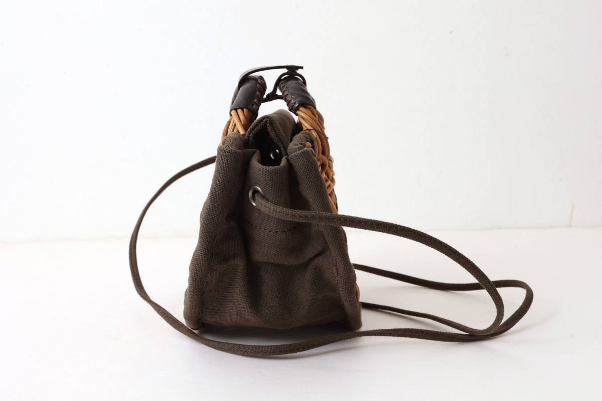 ebagos エバゴス キャンバス・扇トートミニ