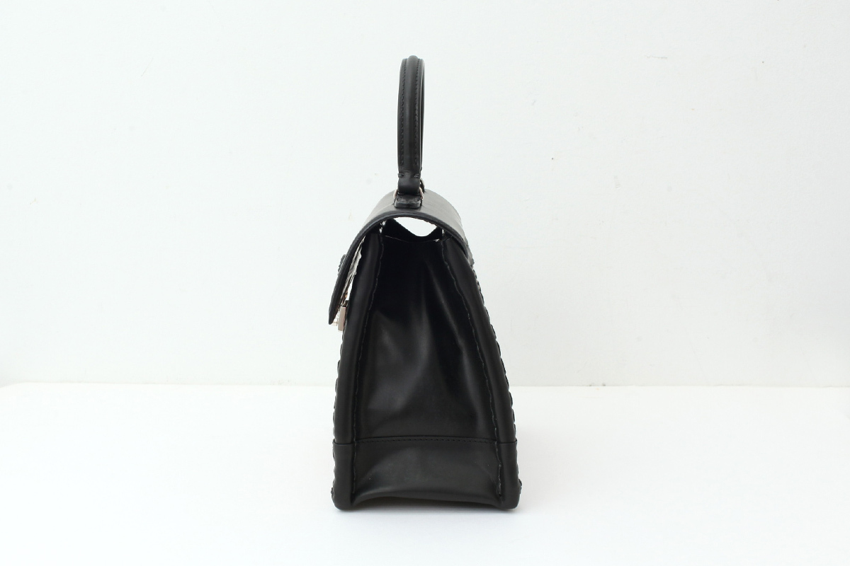 ebagos エバゴス カーフ 鍵付きハンドバッグ