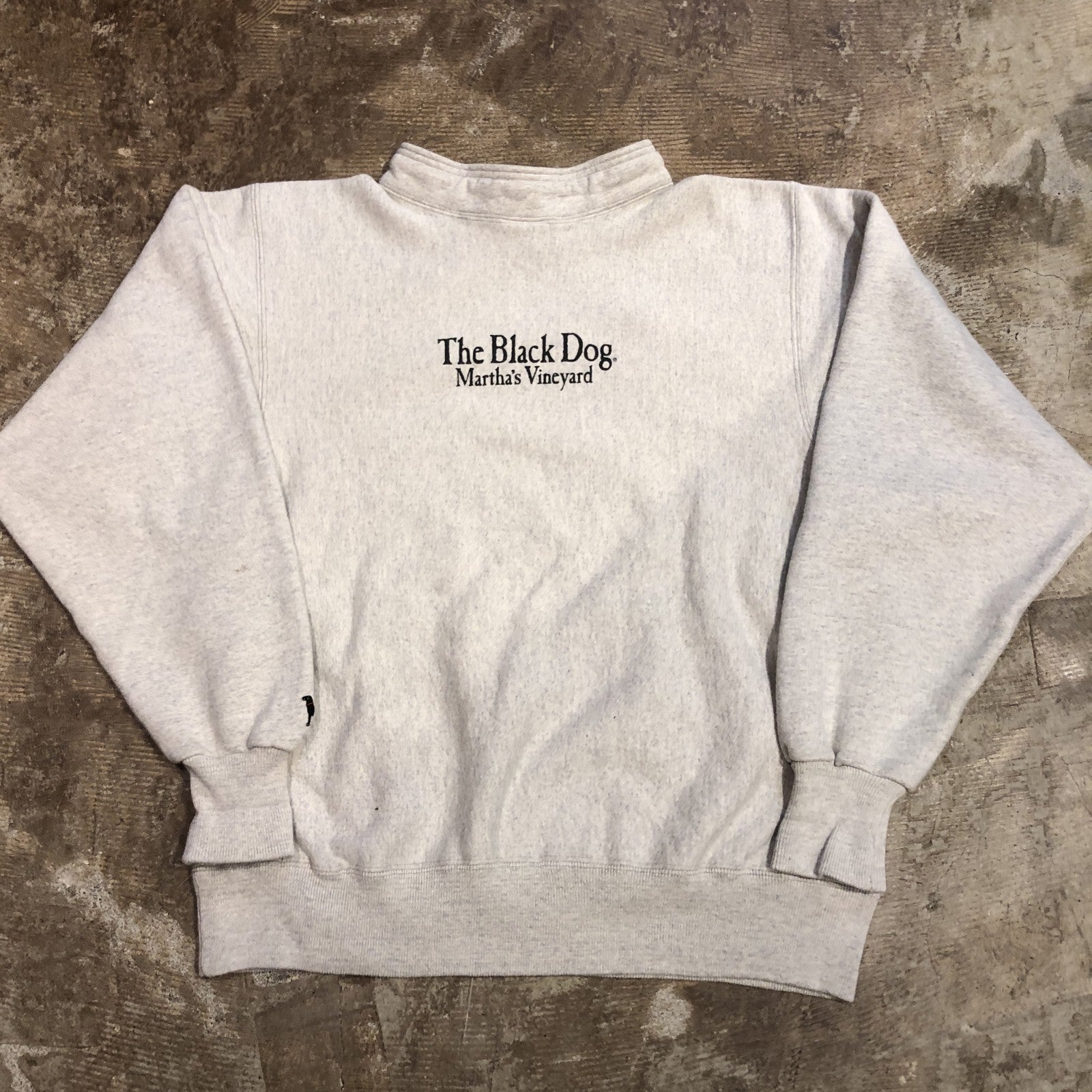 90s THE BLACK DOG モックネックスウェット USA製 aiko着用 グレー XL