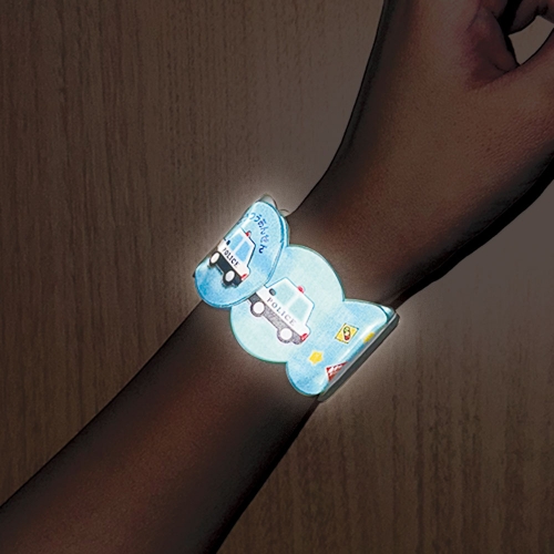 キュートリストバンド（パトカー＆標識）｜交通安全・防犯・防災グッズ