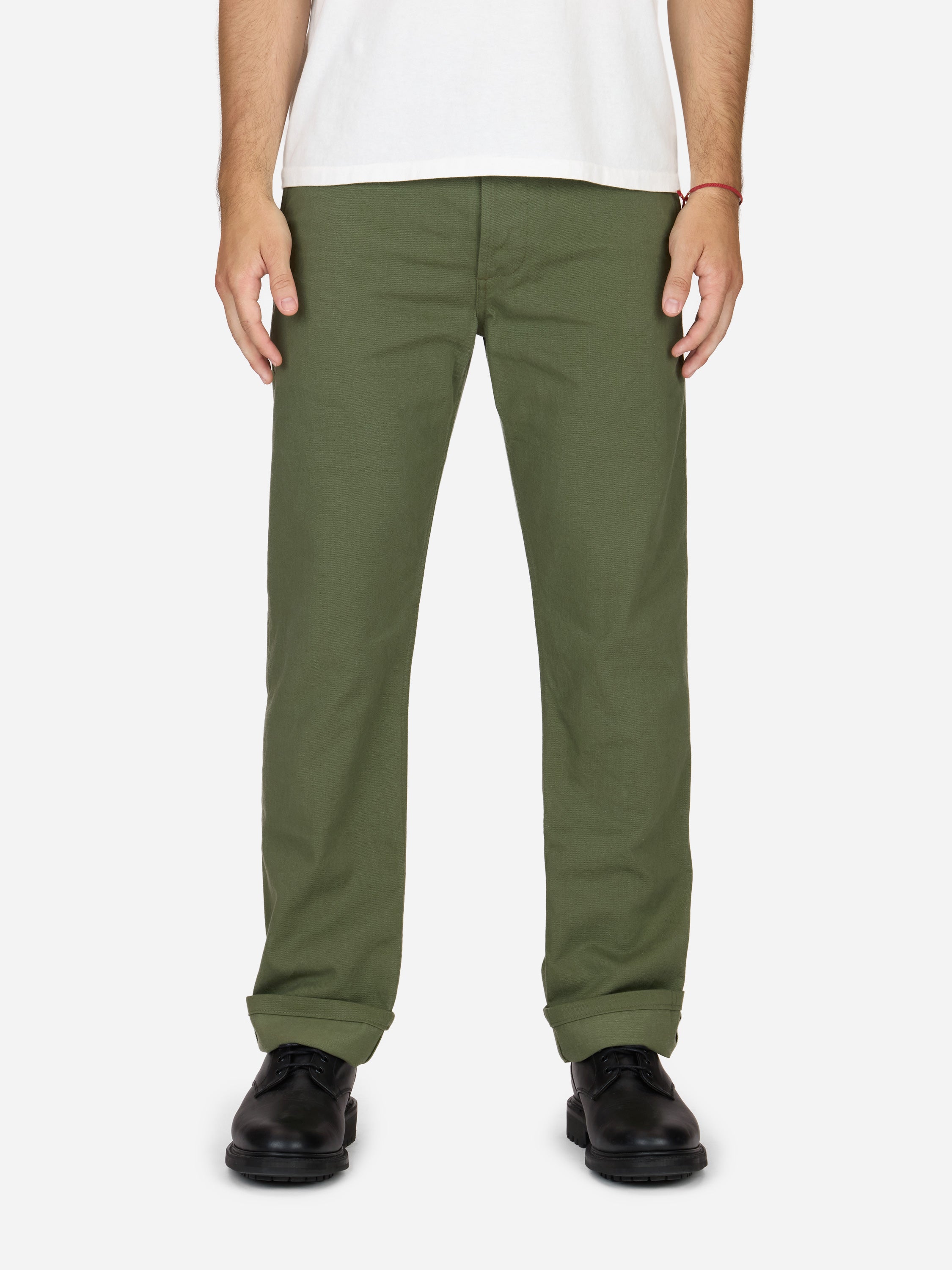 CH-55x ~ Olive Selvedge Chino – 3sixteen