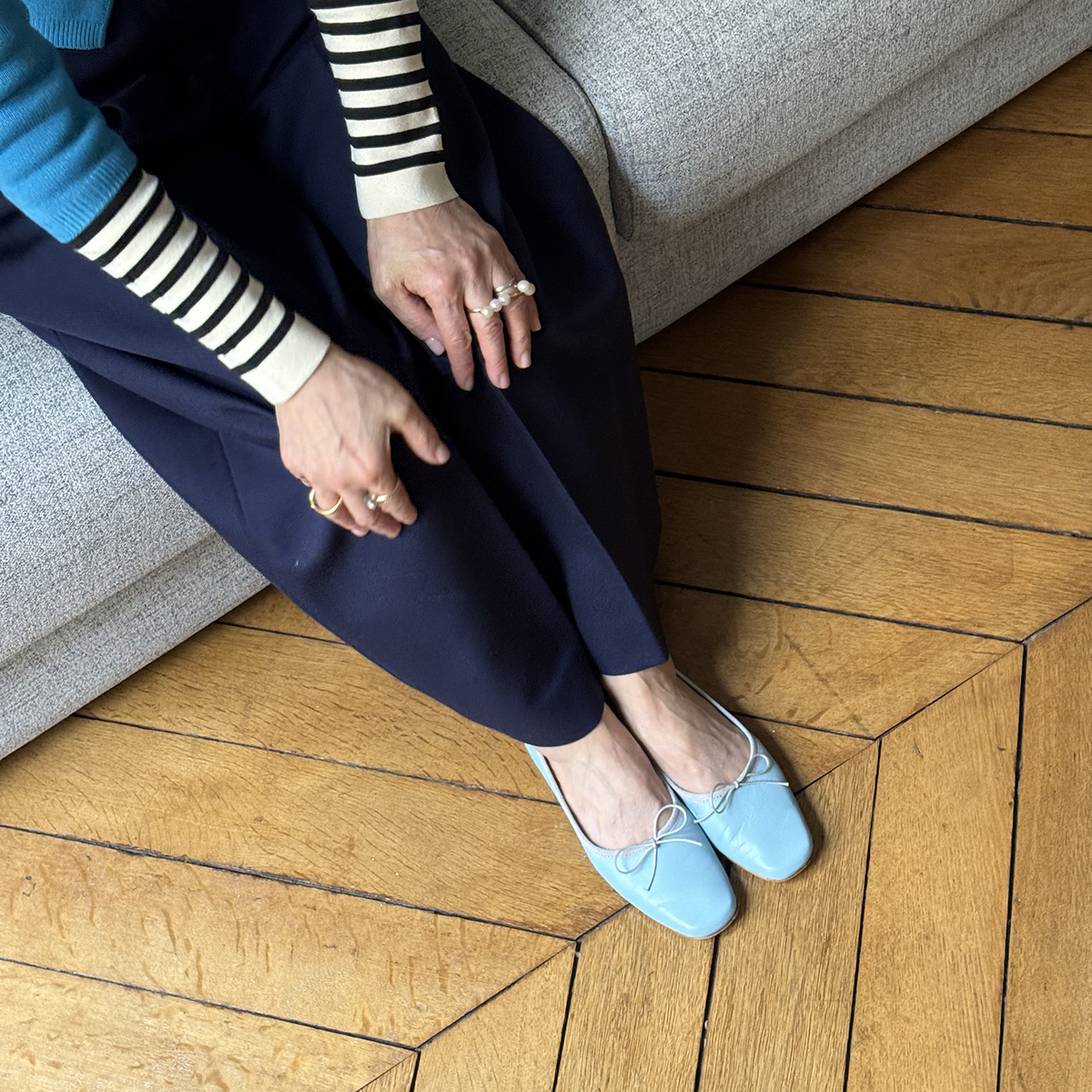 SPELTAのバレエシューズ あのひとのコーディネート パリのチャコさん編