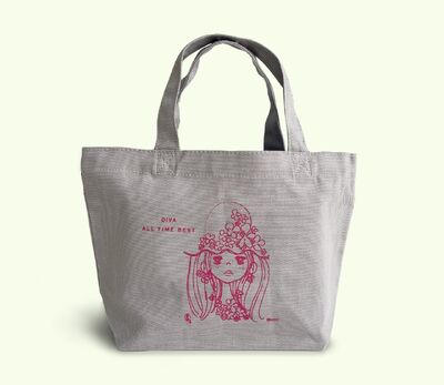 ボールアンドチェーン　水森亜土　女の子と自転車のイラスト入り ピンクトートバッグ ボールアンドチェーン 水森亜土 コラボレーションバッグ｜Yahoo!フリマ