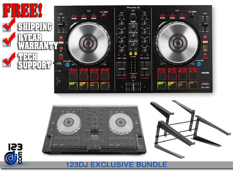 Pioneer DDJ-SB2, Decksaver, Stand, DJ Controllers, 123DJ