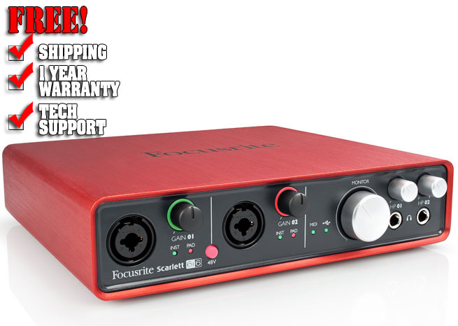 Focusrite Scarlett 6i6 | DJ Sound Cards | DJ Equipment