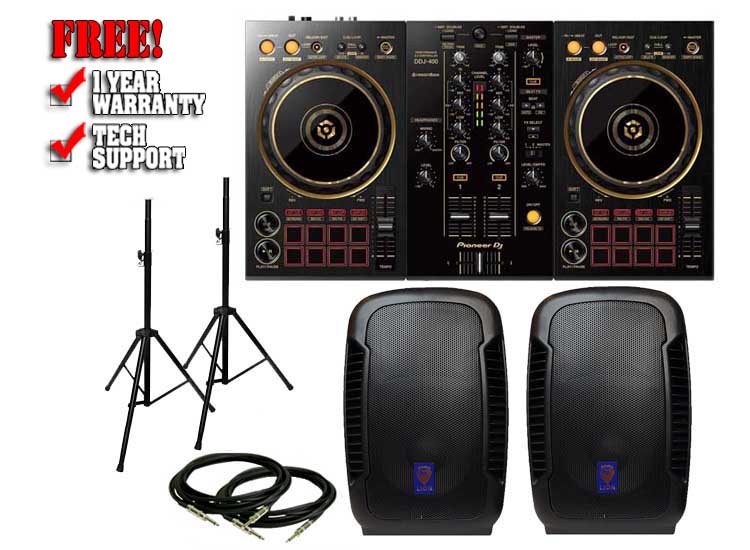 Pioneer DDJ-400-N & Technical Pro Lion 10