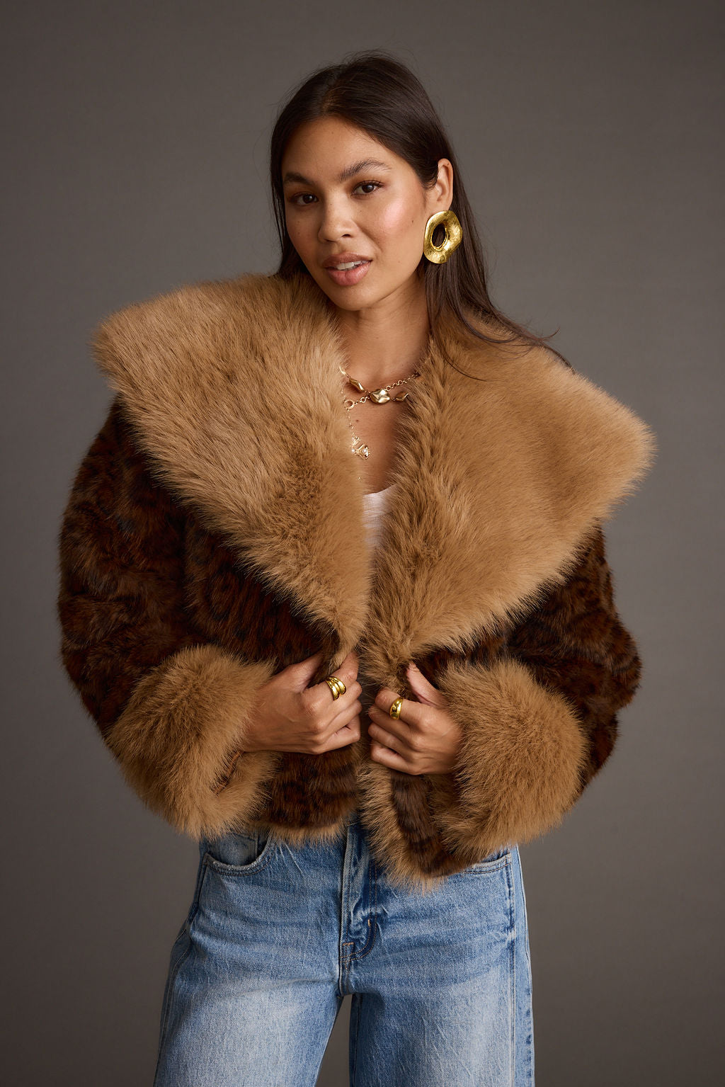 Wild Heart Leopard Faux Fur Cropped Jacket – 12th Tribe