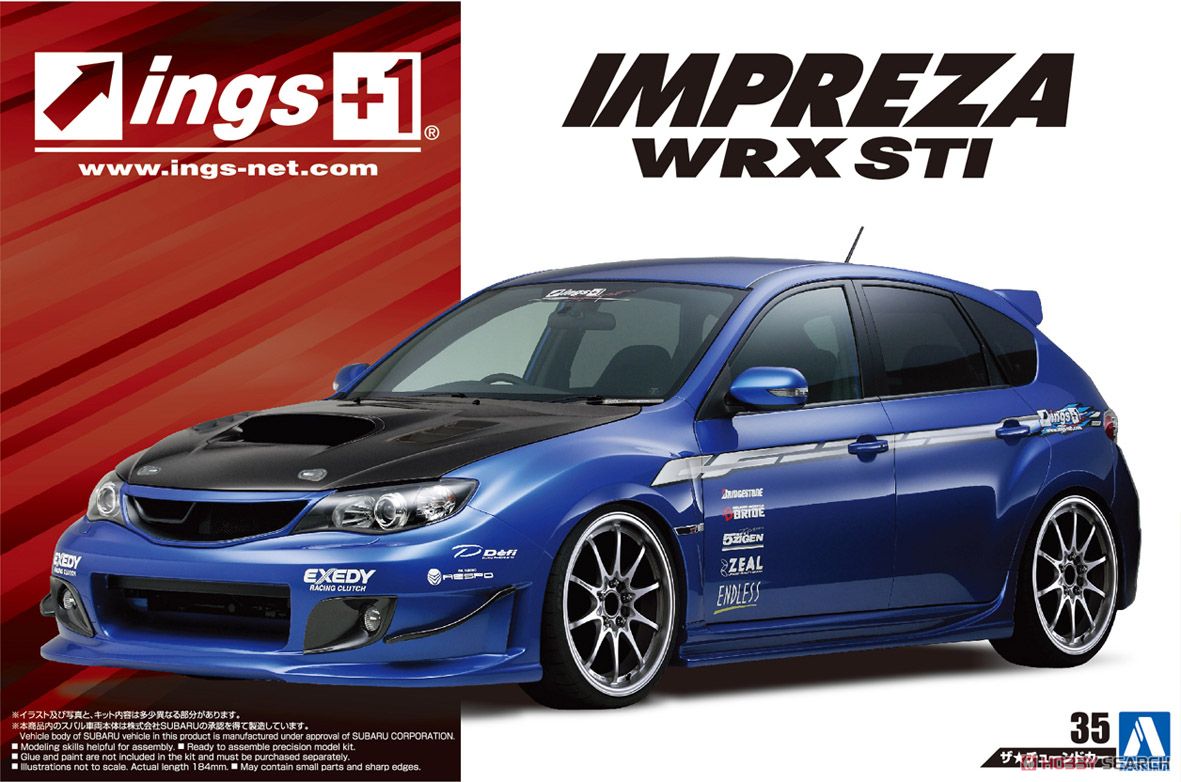 ings GRBインプレッサ WRX STI `07 (スバル) (プラモデル) - ホビー