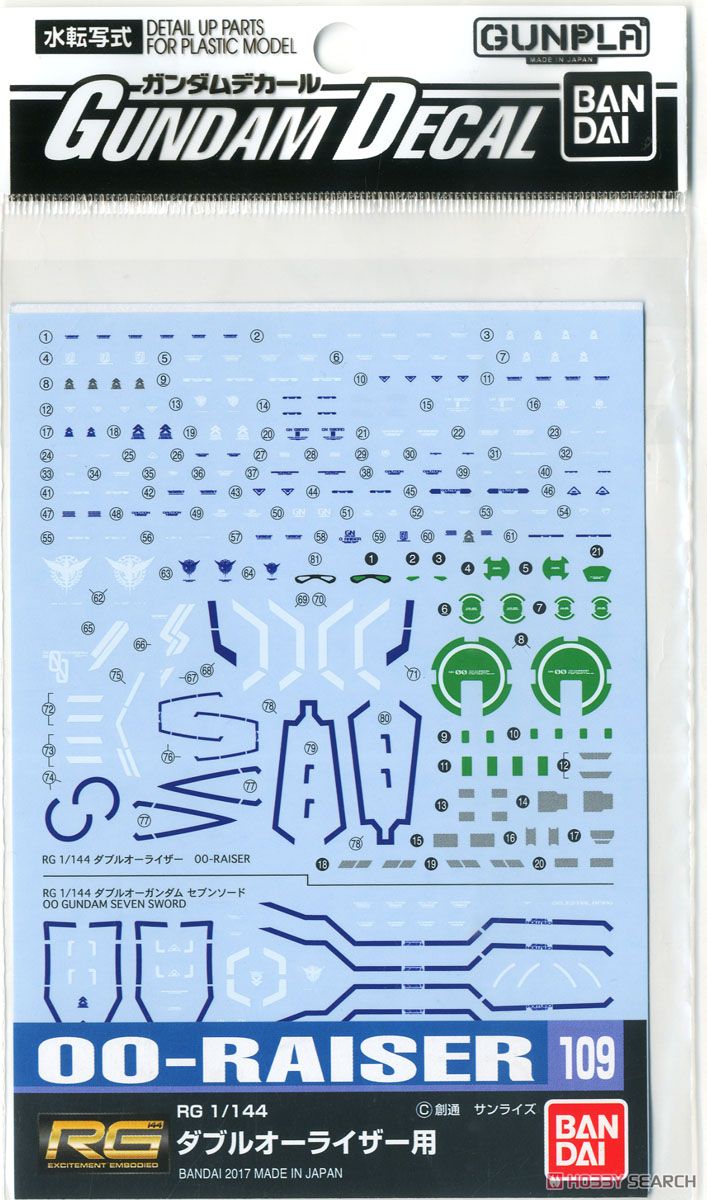 ガンダムデカール (RG) ダブルオーライザー (ガンプラ) - ホビーサーチ