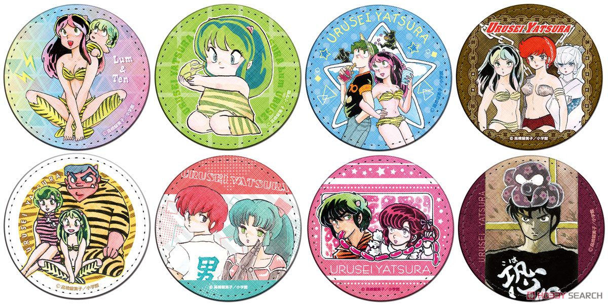 うる星やつら」 合皮バッジ 07 レイ＆ラン (キャラクターグッズ