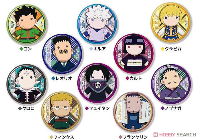 CANバッジ ハンター×ハンター ヒソカの玩具箱シリーズ 10個セット