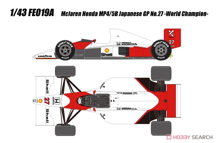 McLaren Formula 1 Series マクラーレン ホンダ MP4/5B 日本GP 1990 No