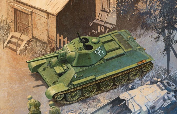 ソビエト軍 T-34/76 1942年型 六角砲塔 ソフトエッジタイプ