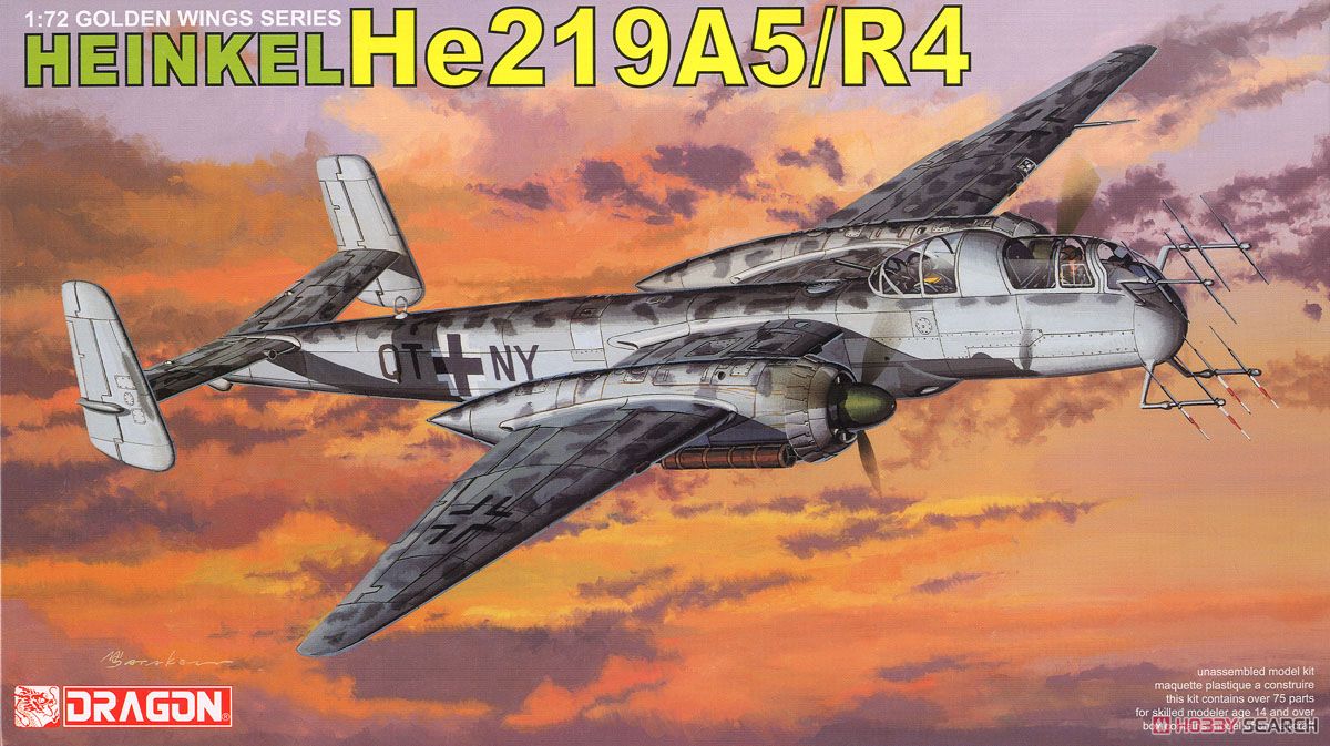 WW.II ドイツ空軍 夜間戦闘機 ハインケル He219 A-5/R4 (プラモデル