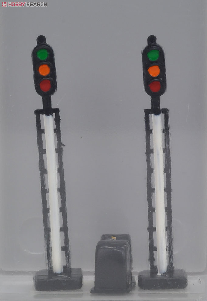 nゲージ 千マリ工房製光る3燈式ダミー信号機no.0008＆no0009セット n
