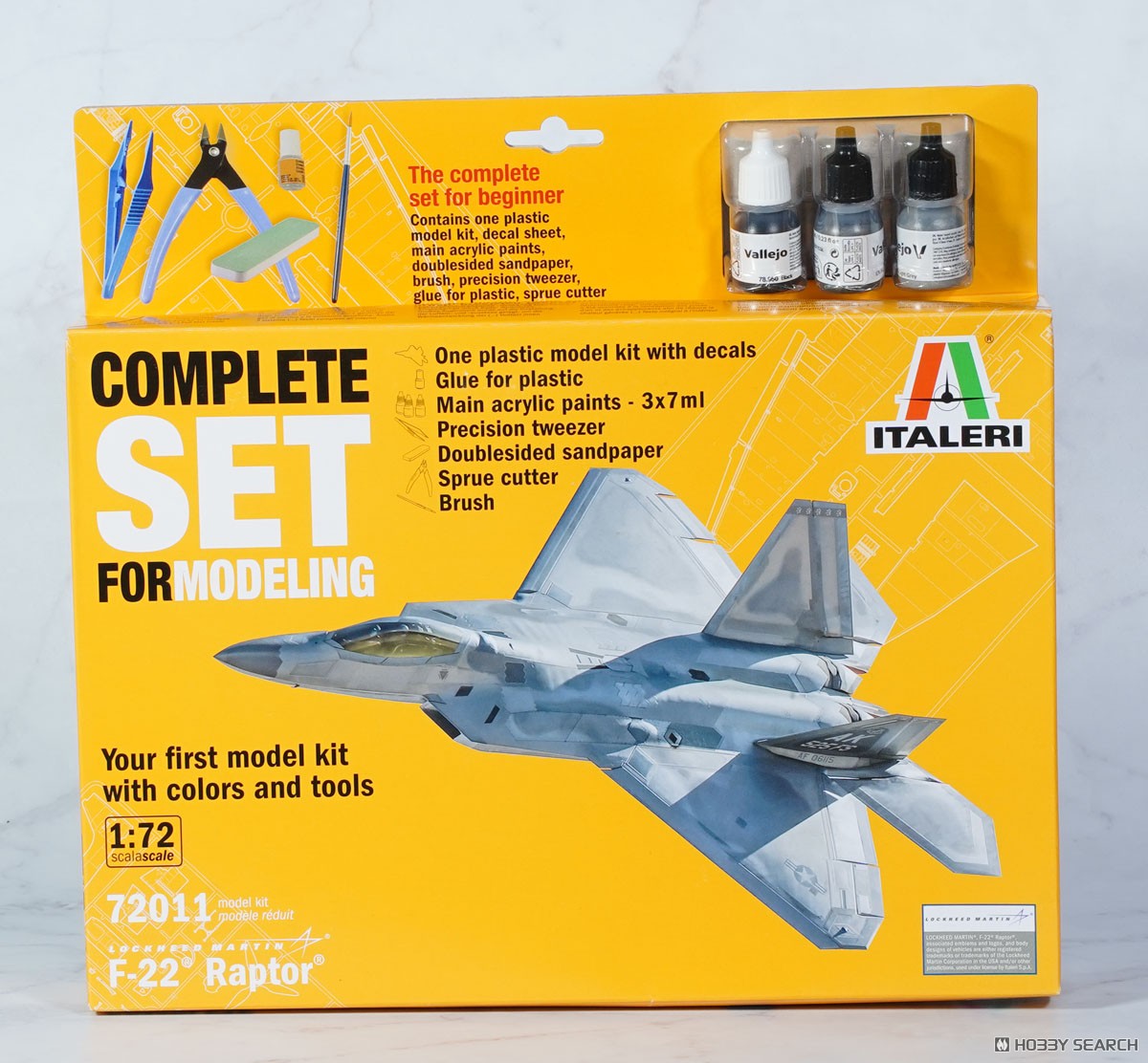アメリカ空軍 戦闘機 F-22 ラプター 工具/塗料付き コンプリートセット