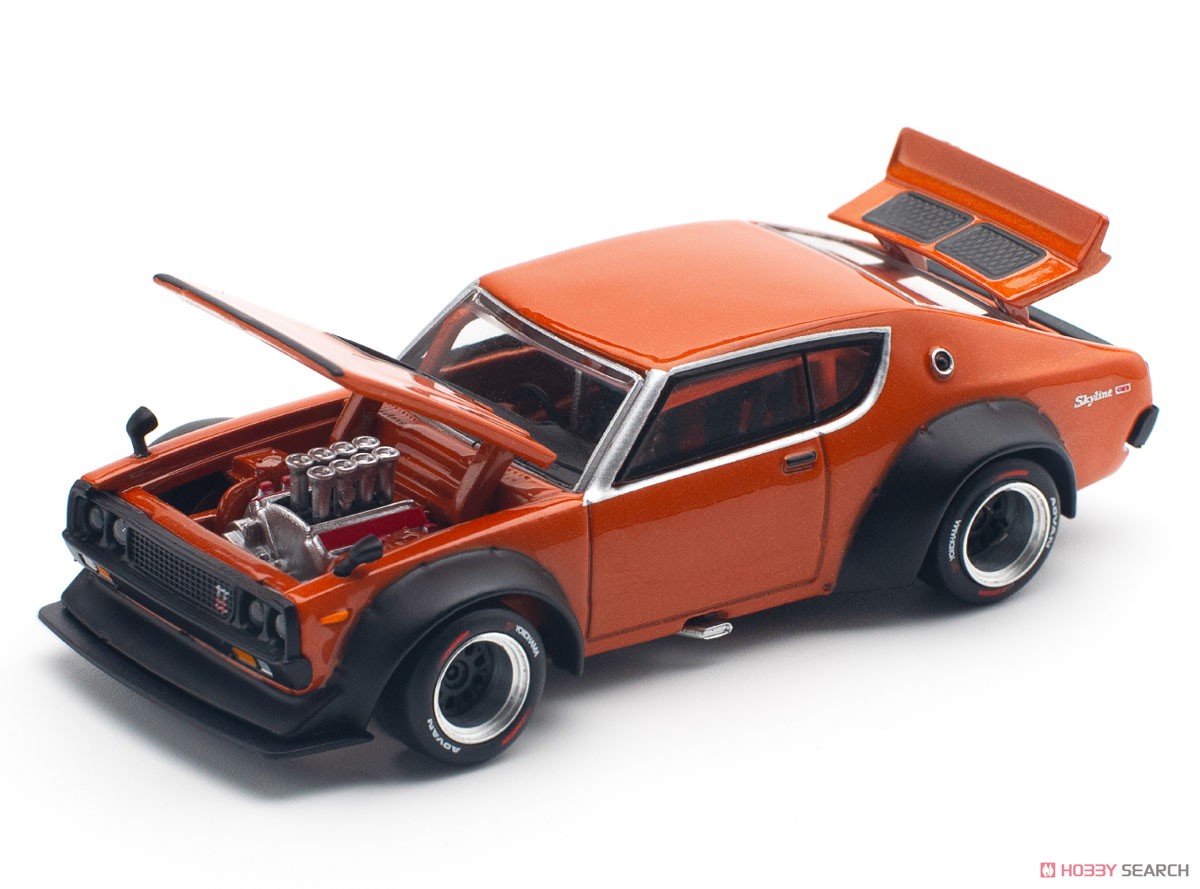 Bargain Item* SKYLINE GT-R V8 DRIFT (KENMERI) ORANGE (Diecast Car