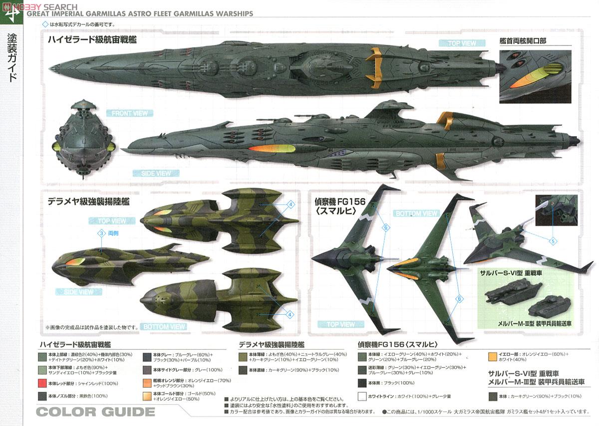 大ガミラス帝国航宙艦隊 ガミラス艦セット4 ［ハイゼラード級航宙戦艦