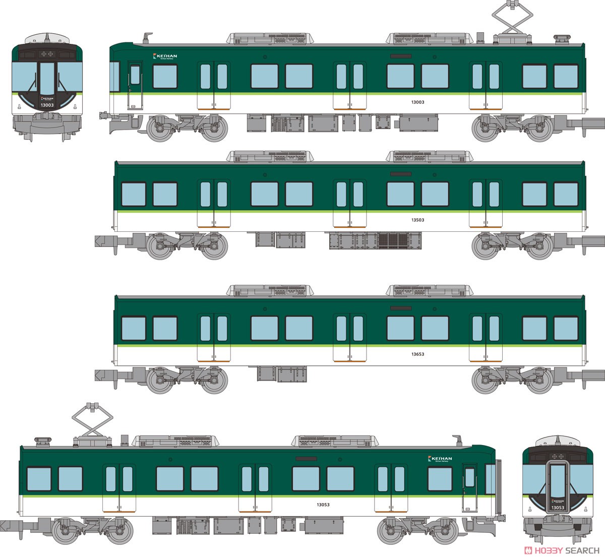 鉄道コレクション 京阪電車 13000系 4両セットA (4両セット) (鉄道模型